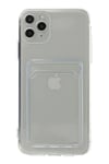 Mey İthalat®  iPhone 11 Pro Max Kılıf Kart Şeffaf Silikon - Şeffaf