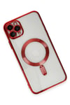 Mey İthalat®  iPhone 11 Pro Max Kılıf Kross Magneticsafe Kapak - Kırmızı