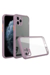 Mey İthalat®  iPhone 11 Pro Max Kılıf Miami Şeffaf Silikon - Açık Mor