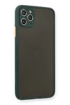 Mey İthalat®  iPhone 11 Pro Max Kılıf Montreal Silikon Kapak - Yeşil