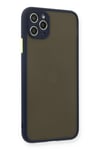 Mey İthalat®  iPhone 11 Pro Max Kılıf Montreal Silikon Kapak - Lacivert