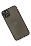 Mey İthalat®  iPhone 11 Pro Max Kılıf Montreal Silikon Kapak - Siyah