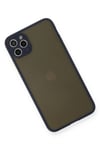 Mey İthalat®  iPhone 11 Pro Max Kılıf Montreal Silikon Kapak - Lacivert