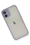 Mey İthalat®  iPhone 11 Pro Max Kılıf Montreal Silikon Kapak - Mor