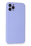 Mey İthalat®  iPhone 11 Pro Max Kılıf Nano içi Kadife Silikon - Lila