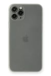 Mey İthalat®  iPhone 11 Pro Max Kılıf PP Ultra İnce Kapak - Beyaz