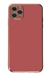 Mey İthalat®  iPhone 11 Pro Max Kılıf Volet Silikon - Kırmızı