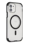 Mey İthalat®  iPhone 12 Hilton Magsafe Kapak - Siyah