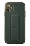 Mey İthalat®  iPhone 12 Kılıf Coco Deri Standlı Kapak - Yeşil