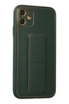 Mey İthalat®  iPhone 12 Kılıf Coco Deri Standlı Kapak - Yeşil