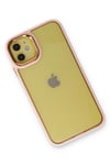 Mey İthalat®  iPhone 12 Kılıf Dora Kapak - Pudra