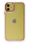 Mey İthalat®  iPhone 12 Kılıf Dora Kapak - Pudra