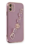 Mey İthalat®  iPhone 12 Kılıf Esila Silikon - Mor