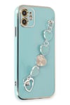 Mey İthalat®  iPhone 12 Kılıf Esila Silikon - Su Yeşili