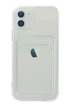 Mey İthalat®  iPhone 12 Kılıf Kart Şeffaf Silikon - Şeffaf