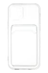 Mey İthalat®  iPhone 12 Kılıf Kart Şeffaf Silikon - Şeffaf