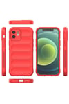 Mey İthalat®  iPhone 12 Kılıf Optimum Silikon - Kırmızı