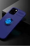 Mey İthalat®  iPhone 12 Kılıf Range Yüzüklü Silikon - Mavi