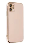 Mey İthalat®  iPhone 12 Kılıf Volet Silikon - Pembe