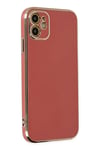 Mey İthalat®  iPhone 12 Kılıf Volet Silikon - Kırmızı