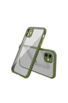 Mey İthalat®  iPhone 12 Mini Kılıf Miami Şeffaf Silikon - Koyu Yeşil