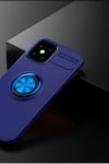 Mey İthalat®  iPhone 12 Mini Kılıf Range Yüzüklü Silikon - Mavi