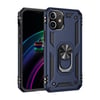 Mey İthalat®  iPhone 12 Mini Kılıf Sofya Yüzüklü Silikon Kapak - Lacivert
