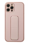 Mey İthalat®  iPhone 12 Pro Kılıf Coco Deri Standlı Kapak - Pembe