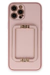 Mey İthalat®  iPhone 12 Pro Kılıf Coco Elit Kapak - Pembe
