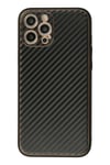 Mey İthalat®  iPhone 12 Pro Kılıf Coco Karbon Silikon - Siyah