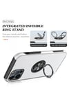 Mey İthalat®  iPhone 12 Pro Kılıf Elit Yüzüklü Kapak - Gümüş