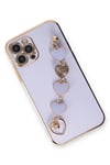 Mey İthalat®  iPhone 12 Pro Kılıf Esila Silikon - Lila