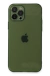 Mey İthalat®  iPhone 12 Pro Kılıf Fly Lens Silikon - Yeşil