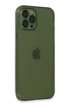 Mey İthalat®  iPhone 12 Pro Kılıf Fly Lens Silikon - Yeşil