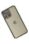 Mey İthalat®  iPhone 12 Pro Kılıf Joke Taşlı Silikon - Siyah