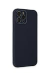 Mey İthalat®  iPhone 12 Pro Kılıf Lansman Glass Kapak - Lacivert