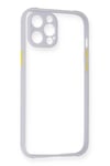 Mey İthalat®  iPhone 12 Pro Kılıf Miami Şeffaf Silikon - Lila