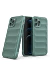 Mey İthalat®  iPhone 12 Pro Kılıf Optimum Silikon - Koyu Yeşil
