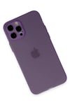 Mey İthalat®  iPhone 12 Pro Kılıf Puma Silikon - Koyu Mor