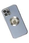Mey İthalat®  iPhone 12 Pro Kılıf Store Silikon - Sierra Blue