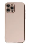Mey İthalat®  iPhone 12 Pro Kılıf Volet Silikon - Pembe