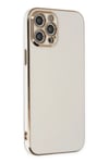 Mey İthalat®  iPhone 12 Pro Kılıf Volet Silikon - Beyaz