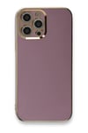 Mey İthalat®  iPhone 12 Pro Kılıf Volet Silikon - Mor