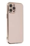 Mey İthalat®  iPhone 12 Pro Kılıf Volet Silikon - Pembe