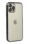 Mey İthalat®  iPhone 12 Pro Max Kılıf  Lensli Silikon - Siyah