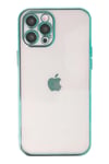 Mey İthalat®  iPhone 12 Pro Max Kılıf  Lensli Silikon - Yeşil