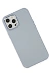 Mey İthalat®  iPhone 12 Pro Max Kılıf Asya Deri Silikon - Sierra Blue