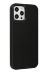 Mey İthalat®  iPhone 12 Pro Max Kılıf Asya Deri Silikon - Siyah