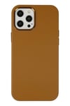 Mey İthalat®  iPhone 12 Pro Max Kılıf Asya Deri Silikon - Kahverengi