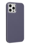Mey İthalat®  iPhone 12 Pro Max Kılıf Asya Deri Silikon - Mor